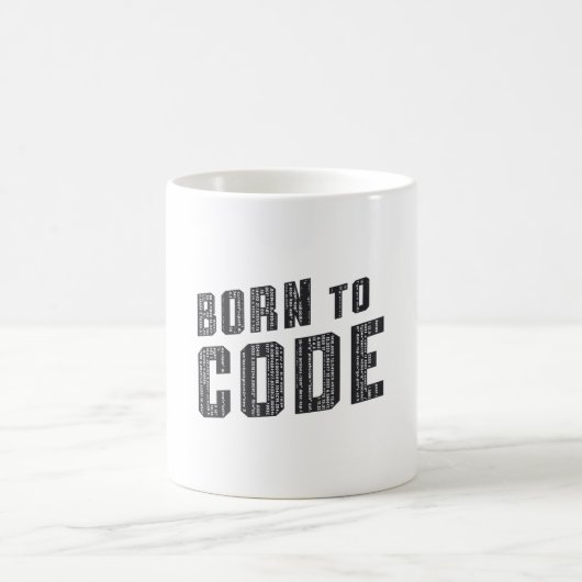 Medical Coder Born To Code ICD Programmierung Kaffeetasse (Mittel)