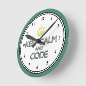 Medical Coder Clock Runde Wanduhr (Winkel)