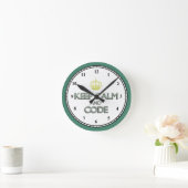 Medical Coder Clock Runde Wanduhr (Zuhause)