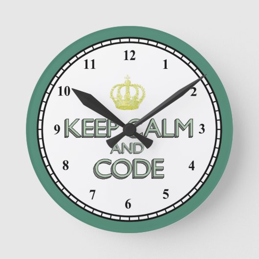Medical Coder Clock Runde Wanduhr (Vorderseite)