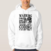 Medical Coder Coding Warning I May Start Talking Hoodie (Vorderseite)