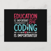 Medical Coder Education Is Important ICD Coding Postkarte (Vorderseite)