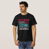 Medical Coder Education Is Important ICD Coding T-Shirt (Vorne ganz)