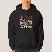 Medical Coder Fueled By Coffee Coding Programmer Hoodie (Vorderseite)
