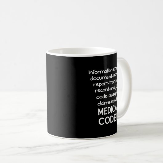 Medical Coder Medical Coding Biller Nurse.png Kaffeetasse (VorderseiteRechts)