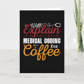 Medical Coder Medical Coding Coffee ICD Coding Karte (Vorderseite)