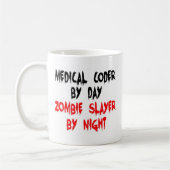 Medical Coder Zombie Slayer Kaffeetasse (Links)