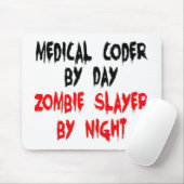 Medical Coder Zombie Slayer Mousepad (Mit Mouse)