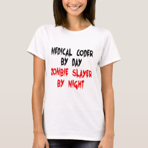 Medical Coder Zombie Slayer T-Shirt