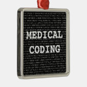Medical Coding Medical Terminology Weihnachten Ornament Aus Metall (Rechts)
