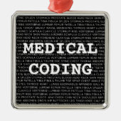 Medical Coding Medical Terminology Weihnachten Ornament Aus Metall (Vorne)