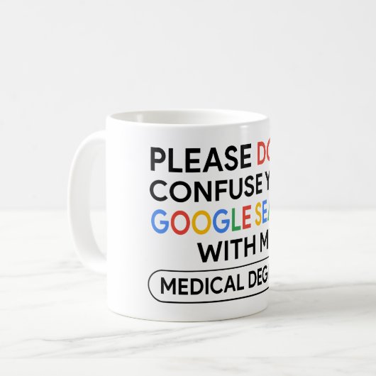 Medical Degree Mug Kaffeetasse (Vorderseite Links)