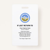 Medical Doctor Foto Ausweis (Rückseite)