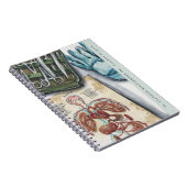 Medical Doctor Surgeon Watercolor Monogram Notizblock (Rechte Seite)