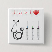 Medical Equipment Heartbeat Healthcare Button (Vorderseite)