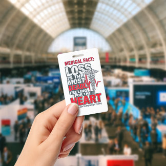 Medical Fact Quote - Loss and Healing Heart Illust Ausweis