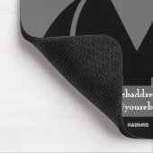 Medical Gray Promotional Mouse Pad - HAMbyWG Mousepad (Ecke)