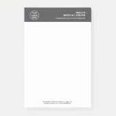 Medical Healthcare Clinic Doctor Gray Post-it Klebezettel (Vorderseite)