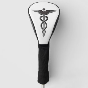 Medical Insignia Caduceus White Golf Headcover