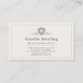 Medical Insurance Advisor QR Code Visitenkarte (Vorderseite)