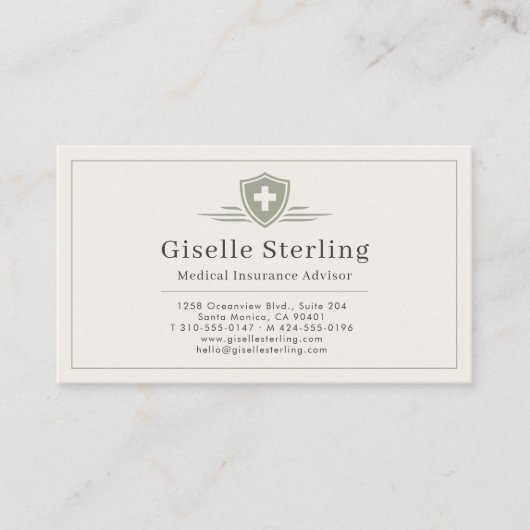 Medical Insurance Advisor QR Code Visitenkarte (Vorderseite)