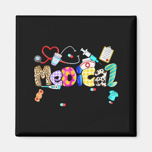 Medical Istant Stethoscope Leopard Medical Istant Magnet (Vorne)