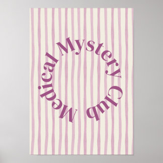 'Medical Mystery Club' Funny Chronic Illness Print Poster