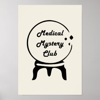 Medical Mystery Club Minimalistische Wandkunst Poster