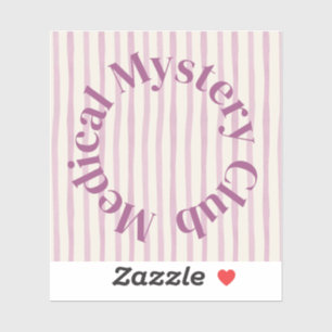 'Medical Mystery Club' nachvollziehbarer Spoonie-A Aufkleber