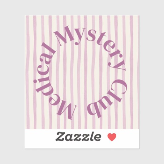 'Medical Mystery Club' Relatable Spoonie Sticker (Blatt)