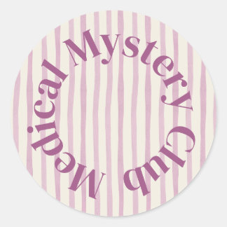 'Medical Mystery Club' Süßer Gesundheits-Humor-Auf Runder Aufkleber