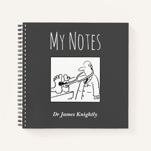 Medical Notebook mit Name des Eigentümers Notizblock (Vorderseite)