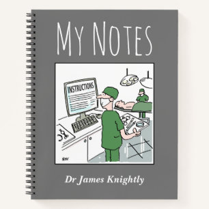 Medical Notebook mit Name des Eigentümers Notizblock
