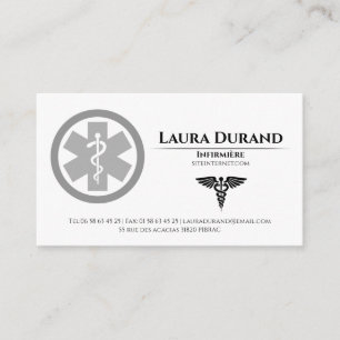 Medical Nurse Business Cards Visitenkarte