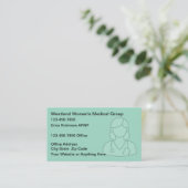 Medical Nurse Practitioner Business Cards Visitenkarte (Stehend Vorderseite)