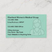 Medical Nurse Practitioner Business Cards Visitenkarte (Vorderseite)