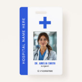 Medical Officer Photo Name QR Code ID Ausweis (Vorderseite)