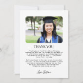 Medical Photo Graduation Dankeskarte (Rückseite)