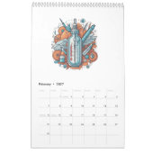 Medical Planner - Healthcare Vial Design Kalender (Feb 2027)