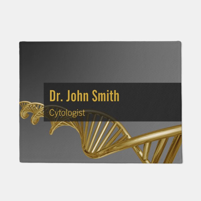 Medical Professional Luxury Gold DNA Strand Fußmatte (Vorderseite)