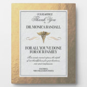 Medical Professional Personalized Thank You Plate Fotoplatte (Vorderseite)