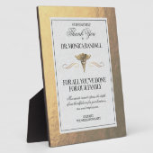 Medical Professional Personalized Thank You Plate Fotoplatte (Seite)