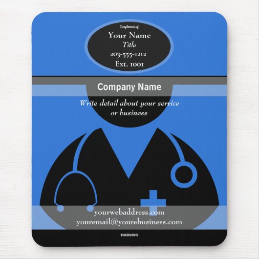 Medical Promotional Mouse Pad - HAMbyWG Mousepad (Vorne)