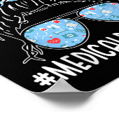 Medical Records Week Appreciation Women Messy Bun Poster (Ecke)