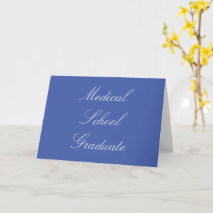 Medical School Graduate Congratulation Card Karte