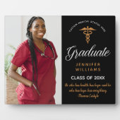 Medical School Graduate Inspiration Quote Foto Fotoplatte (Vorderseite)