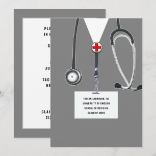 Medical School Graduation Party Einladung