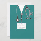 Medical School Graduation Party Einladung (Vorderseite)