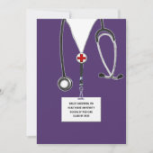 Medical School Graduation Party Einladung (Vorderseite)