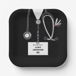 Medical School Graduation Party Paper Plate Pappteller